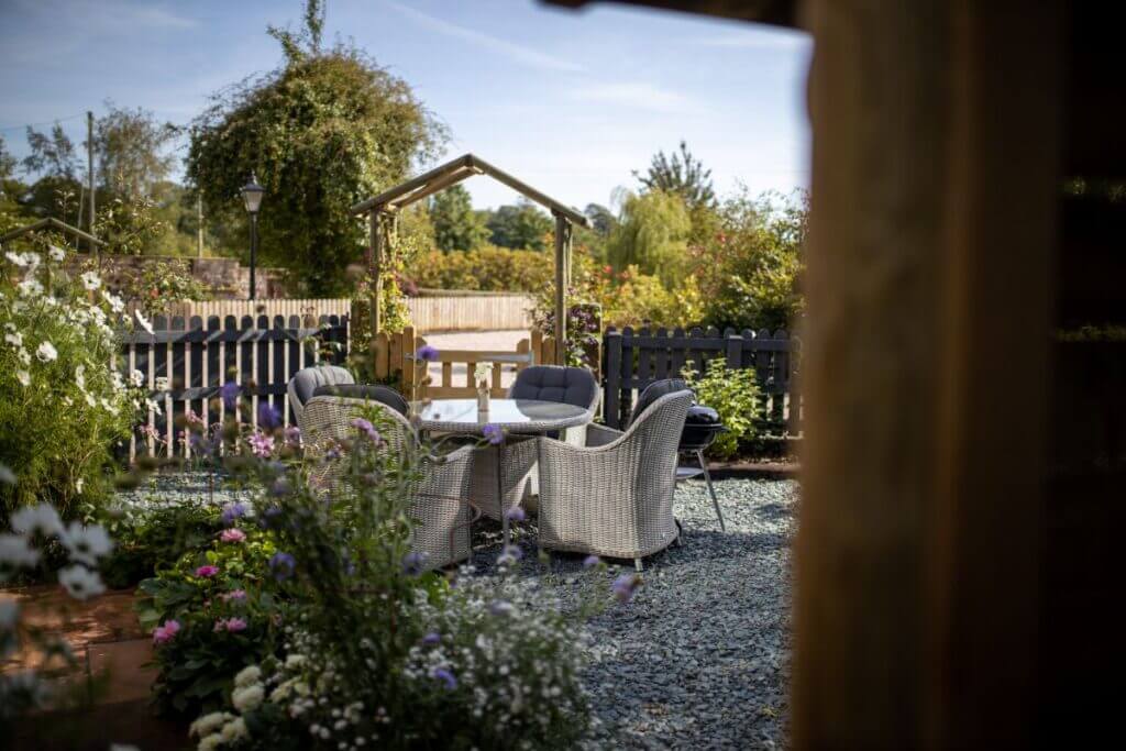Outdoor view from holiday cottage Carlisle
