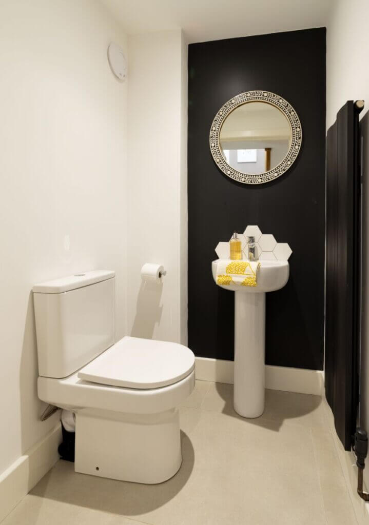 Downstairs toilet in holiday cottage