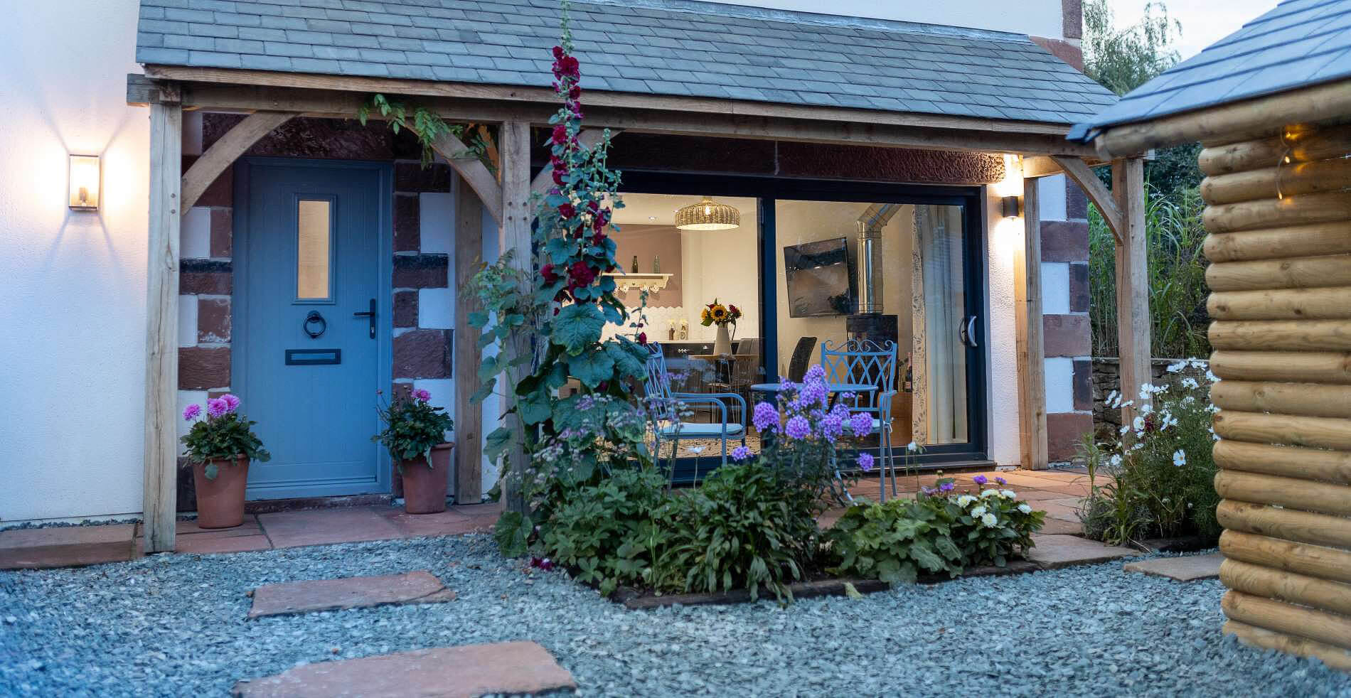 Entrance to holiday cottage
